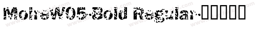 MoireW05-Bold Regular字体转换